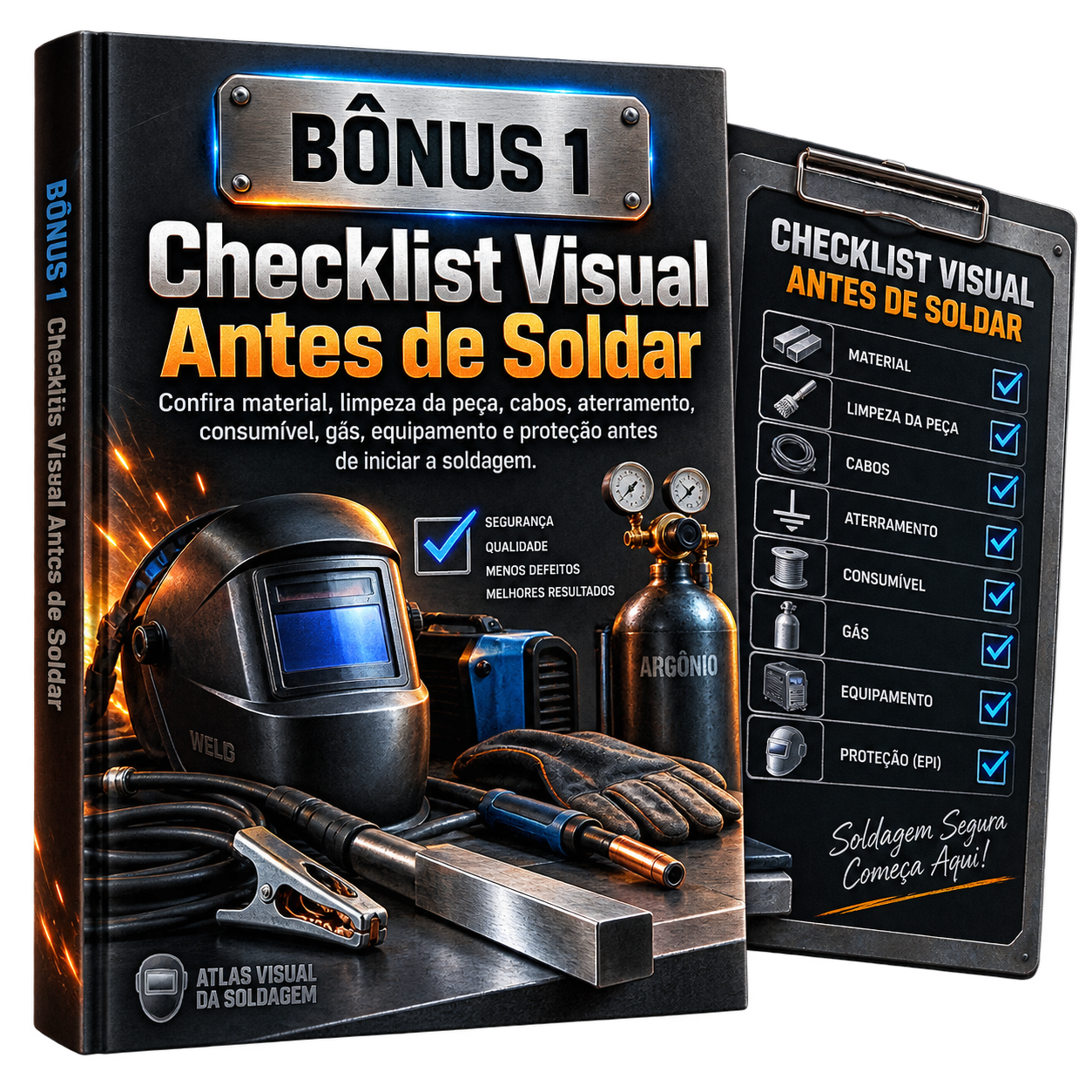 Mockup do BÔNUS 1: Checklist Visual Antes de Soldar